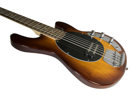 DIMAVERY MM-505 E-Bass 5-saitig sunburst