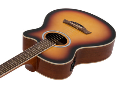 DIMAVERY AW-400 Westerngitarre sunburst