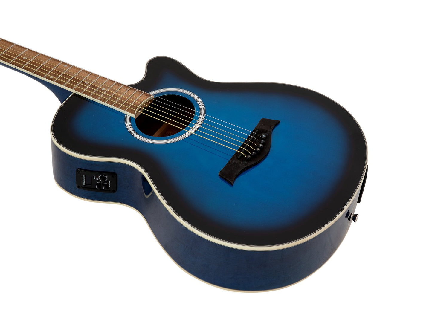 DIMAVERY AW-400 Westerngitarre blueburst