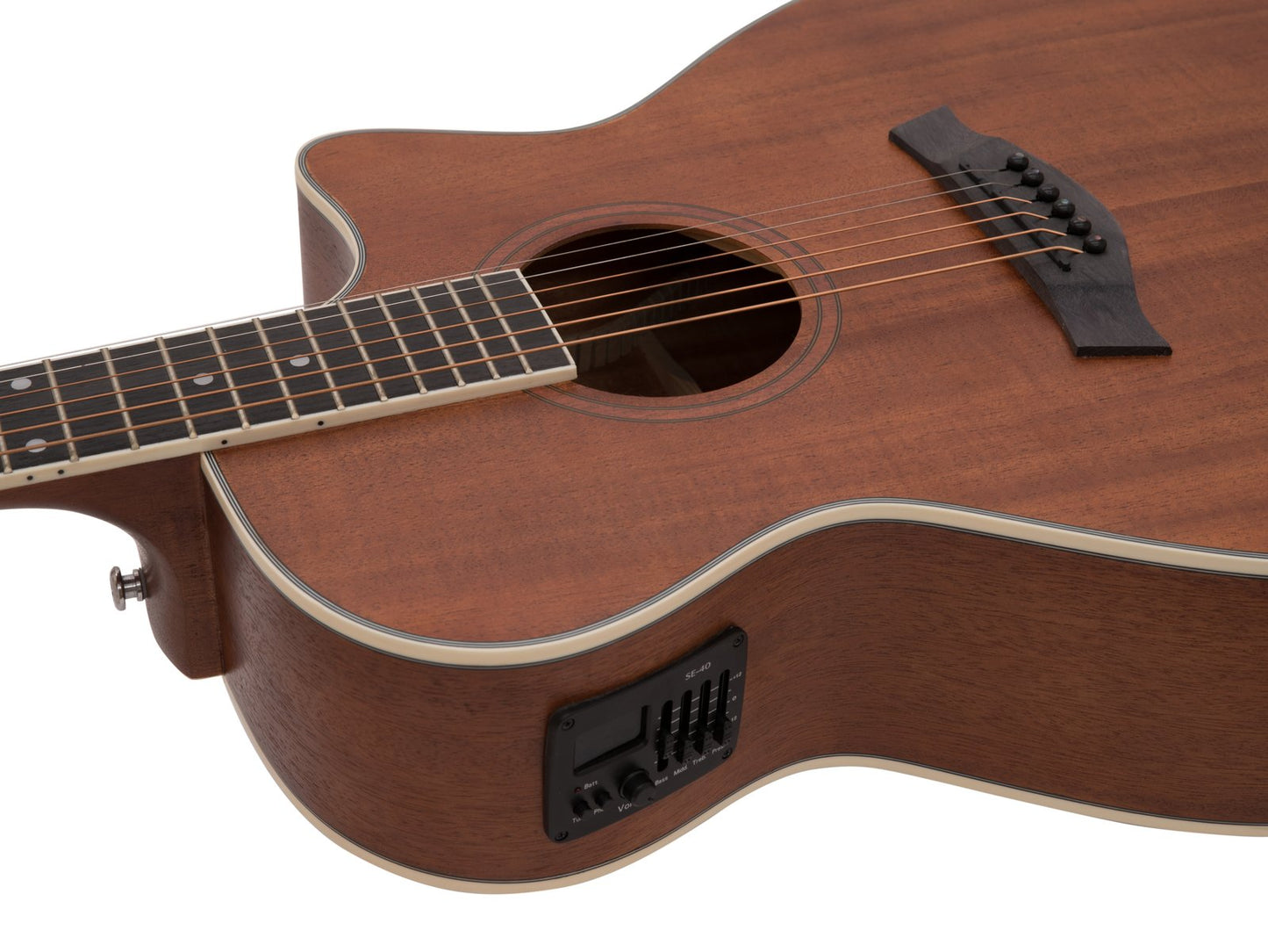 DIMAVERY AW-410 Westerngitarre Sapele