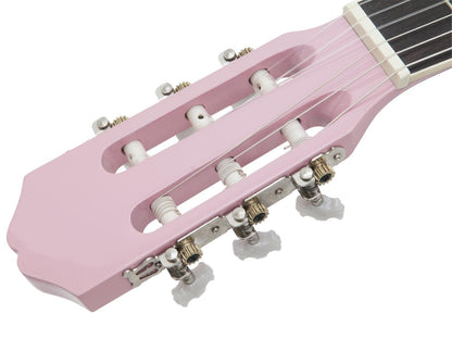 DIMAVERY AC-303 Klassikgitarre pink