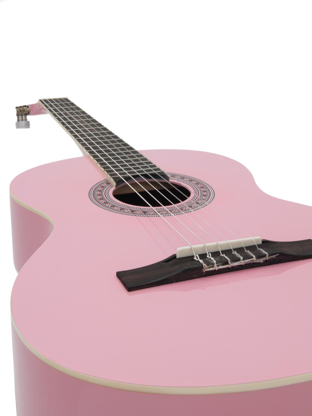 DIMAVERY AC-303 Klassikgitarre pink