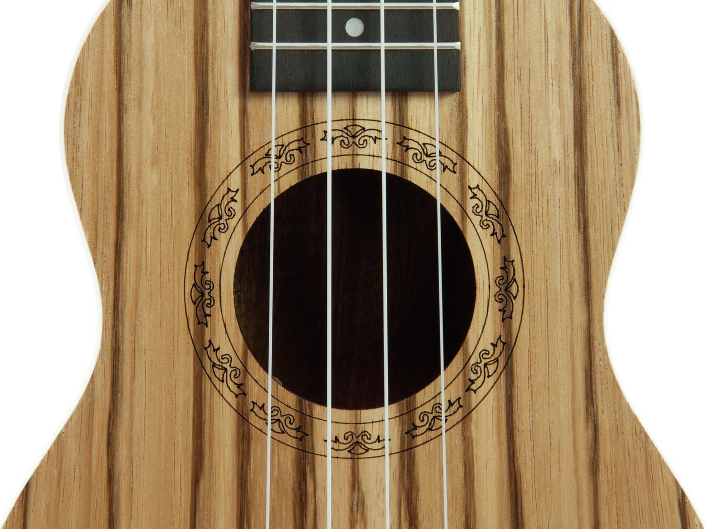 DIMAVERY UK-400 Ukulele Sopran  Zoll Zebrawood Zoll