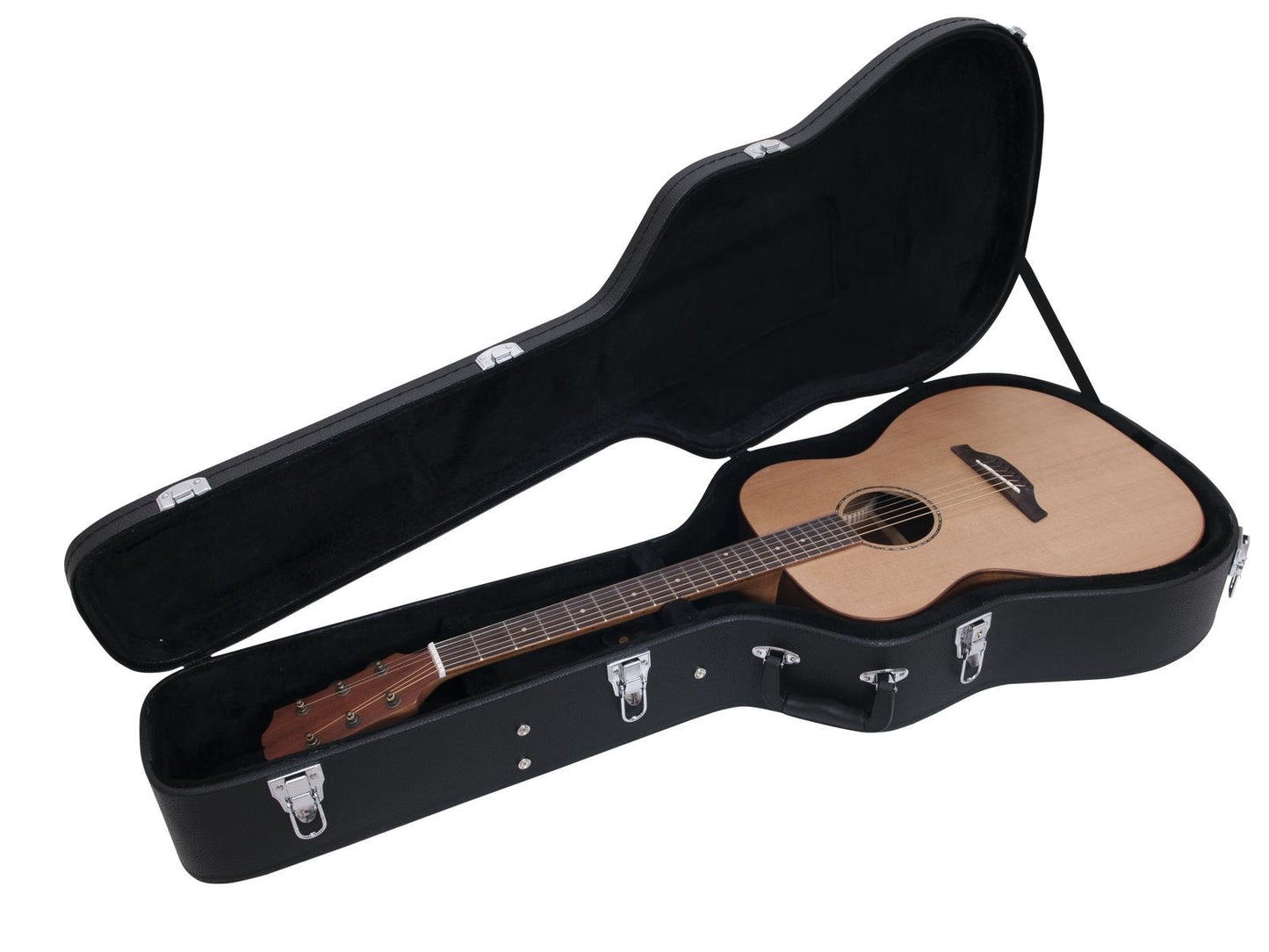 DIMAVERY Form-Case Western-Gitarre schwarz