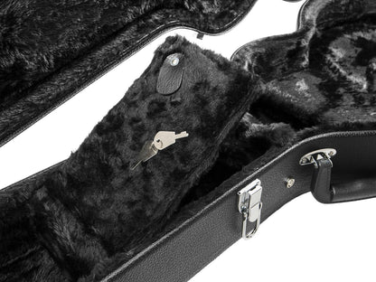 DIMAVERY Form-Case E-Gitarre LP schwarz