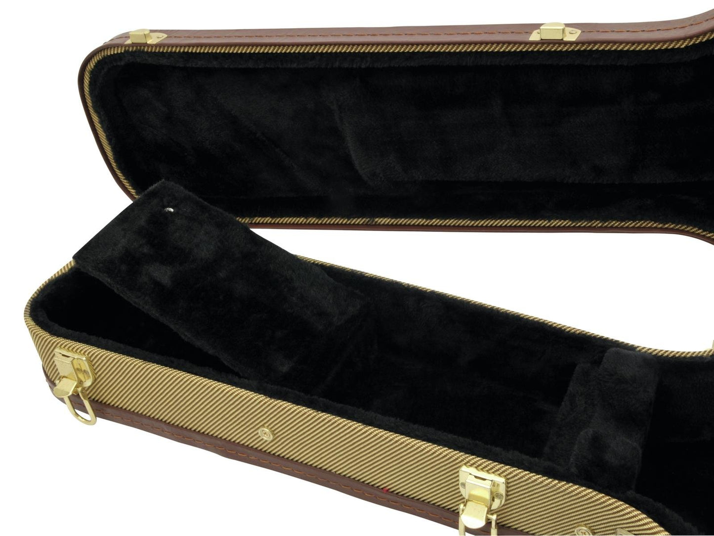 DIMAVERY Form-Case E-Gitarre LP tweed