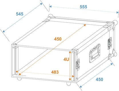 ROADINGER Rack Profi 4HE 45cm