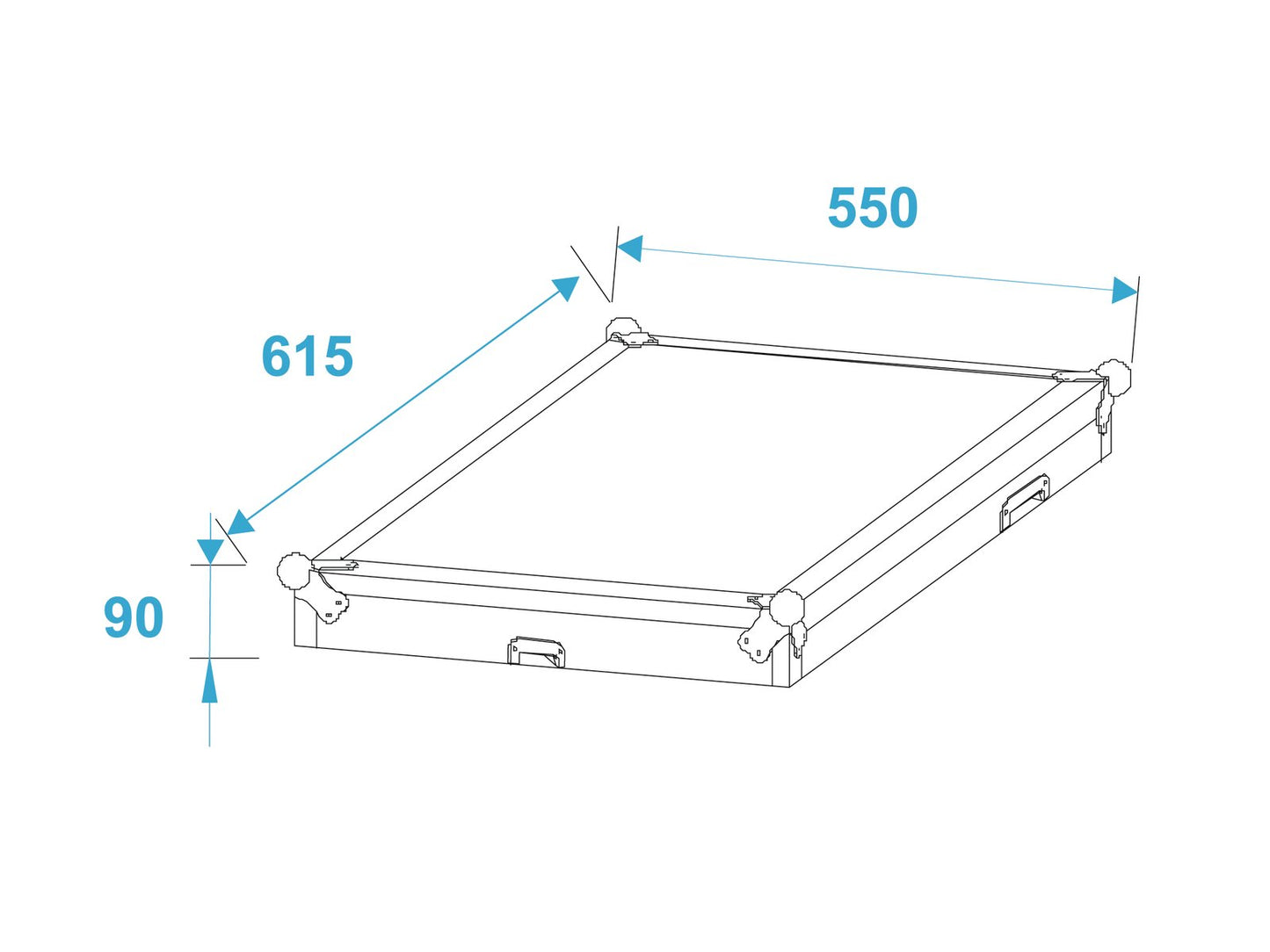 ROADINGER Spezial-Kombi-Case Profi 17HE mit Rollen