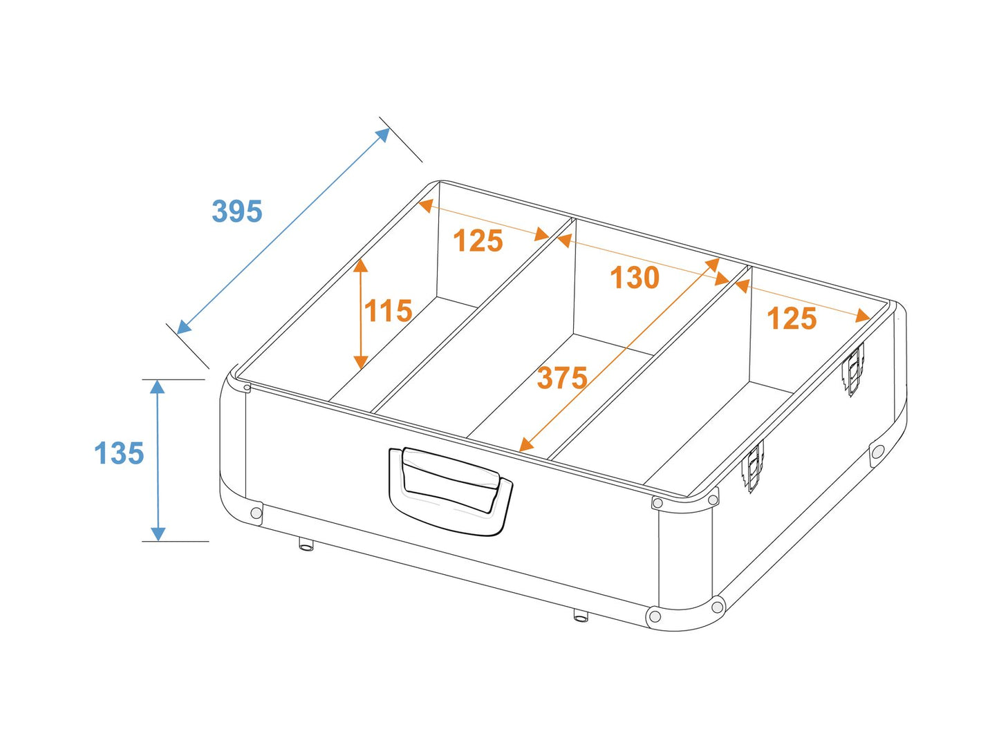 ROADINGER CD-Case ALU poliert 100 CDs