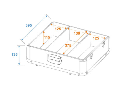 ROADINGER CD-Case ALU poliert 100 CDs