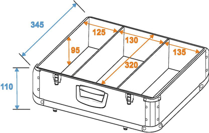 ROADINGER CD-Case ALU Digital-Booking abgerundet sw