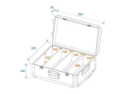 ROADINGER CD-Case schwarz 120 CDs mit Trolley