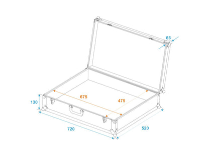 ROADINGER Universal-Koffer-Case Pick 70x50x17cm