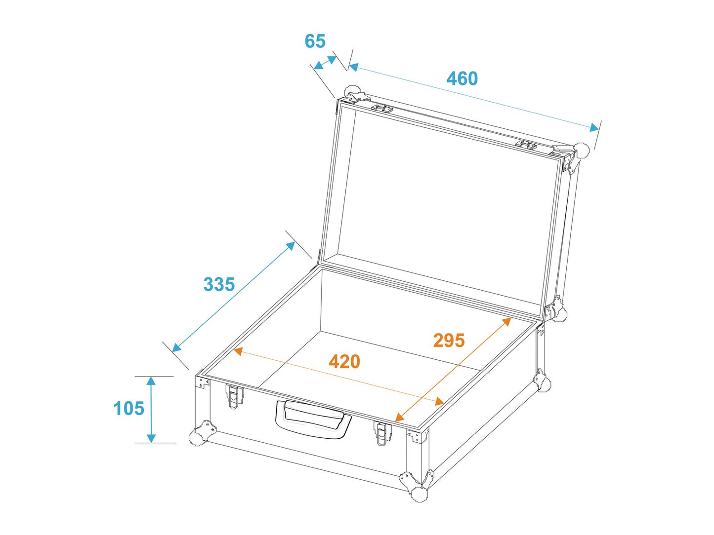 ROADINGER Universal-Koffer-Case FOAM schwarz