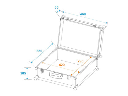 ROADINGER Universal-Koffer-Case FOAM schwarz