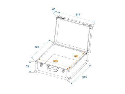 ROADINGER Universal-Koffer-Case FOAM GR-5 schwarz