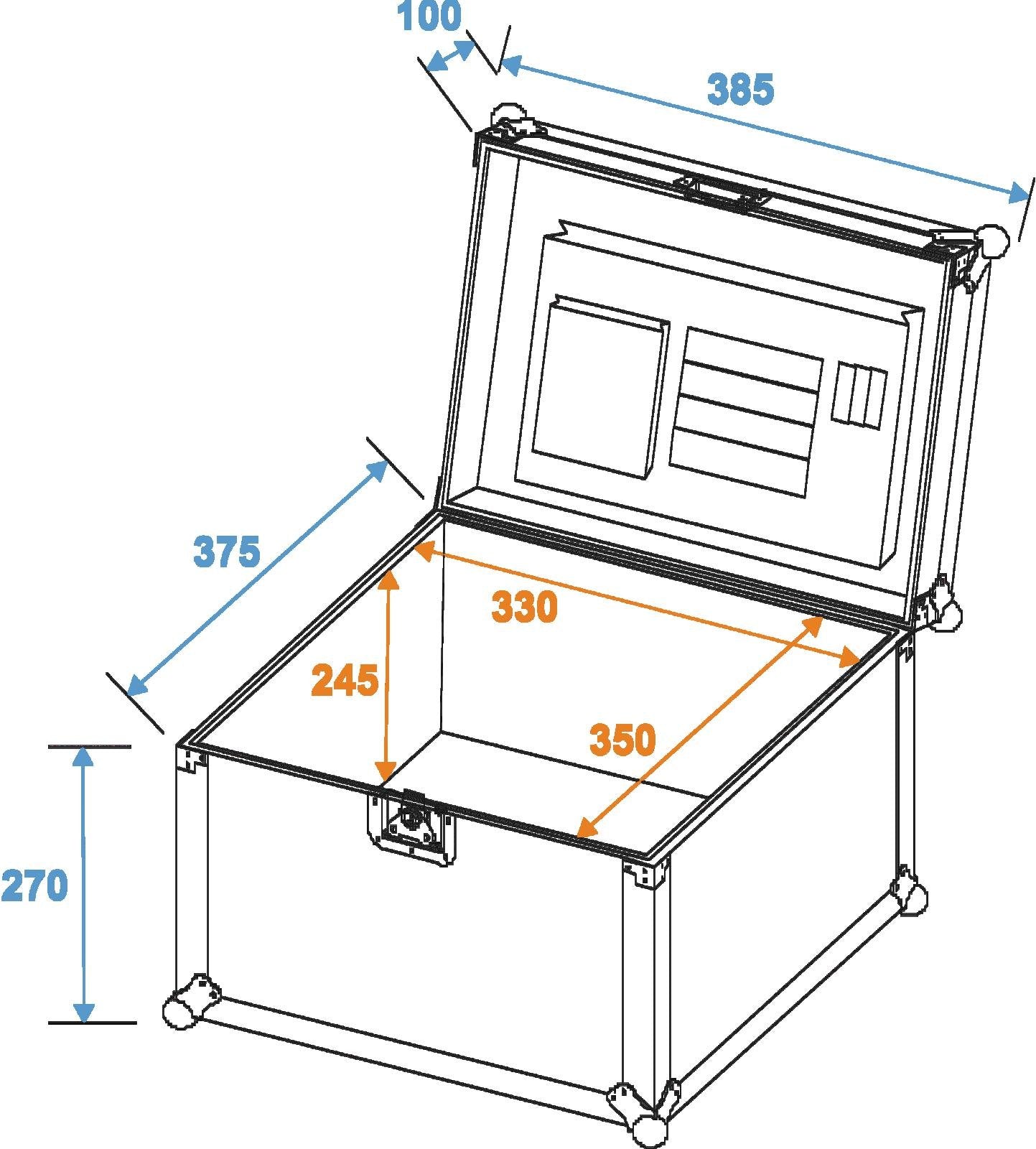 ROADINGER Universal-Dokumenten-Case GR-2 sw