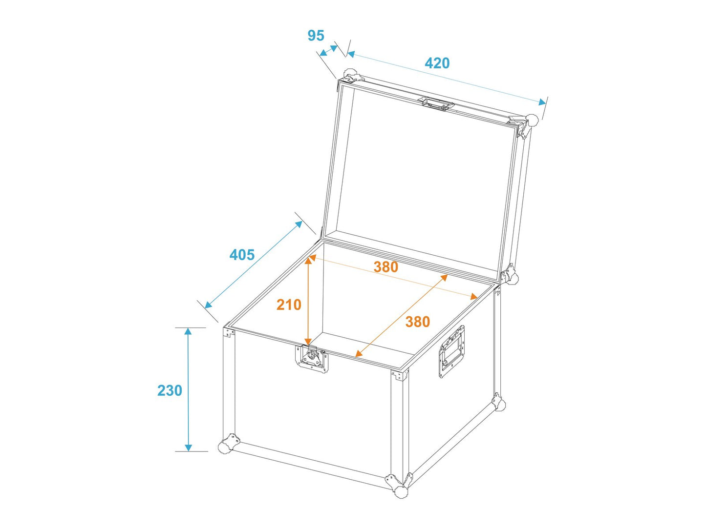 ROADINGER Universal-Transport-Case 40x40x30cm