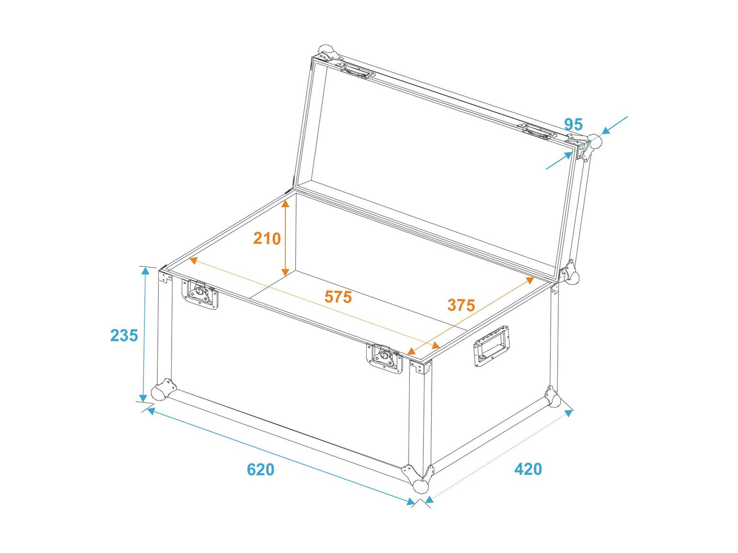 ROADINGER Universal-Transport-Case 60x40x30cm