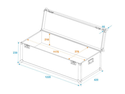 ROADINGER Universal-Transport-Case 120x40x30cm