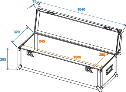 ROADINGER Universal-Case Profi 100x30x30cm