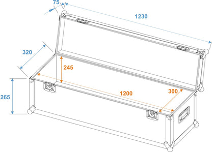 ROADINGER Universal-Case Profi 120x30x30cm