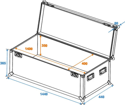 ROADINGER Universal-Case Profi 140x40x40cm