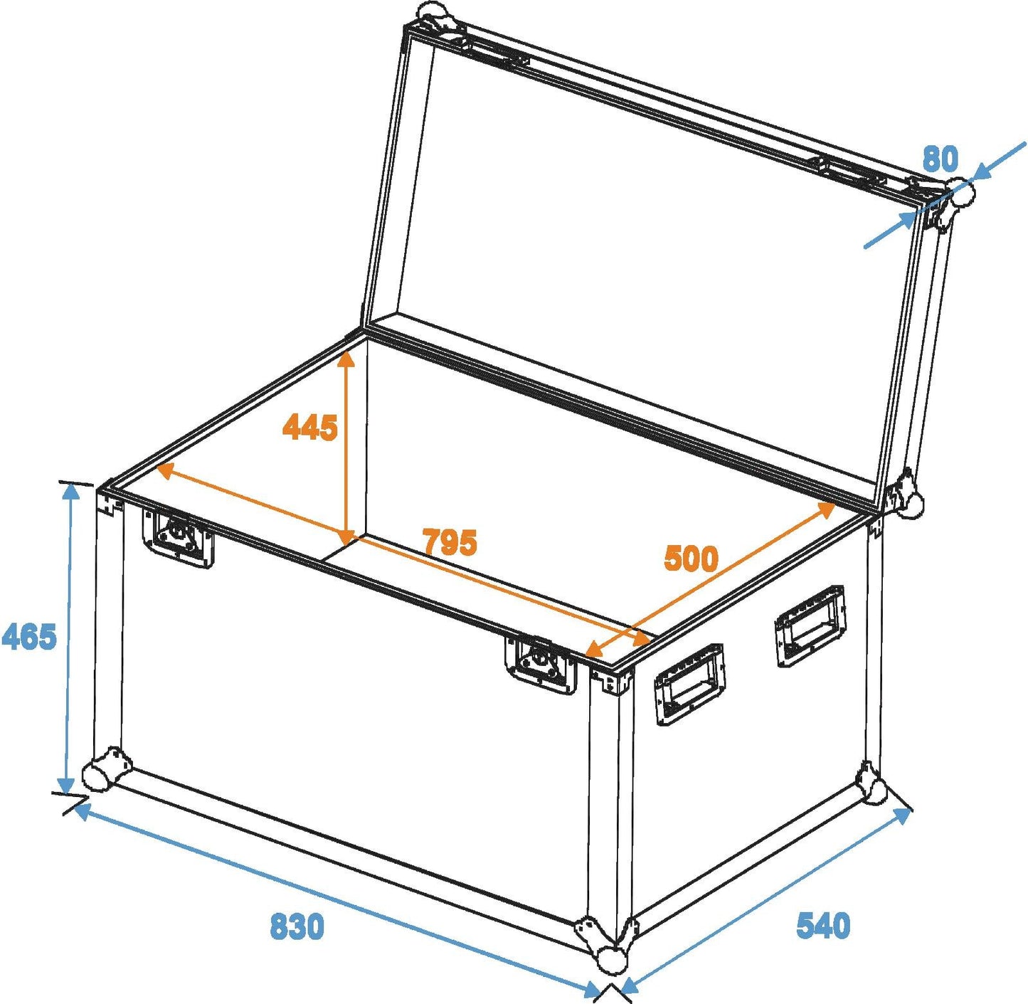 ROADINGER Universal-Case Profi 80x50x50cm