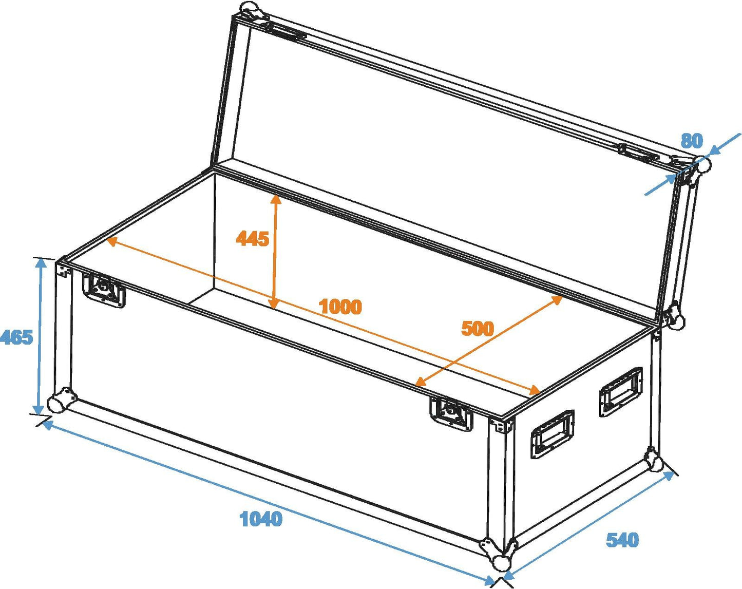 ROADINGER Universal-Case Profi 100x50x50cm