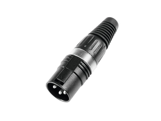 HICON XLR Stecker 3pol HI-X3CM-BLK