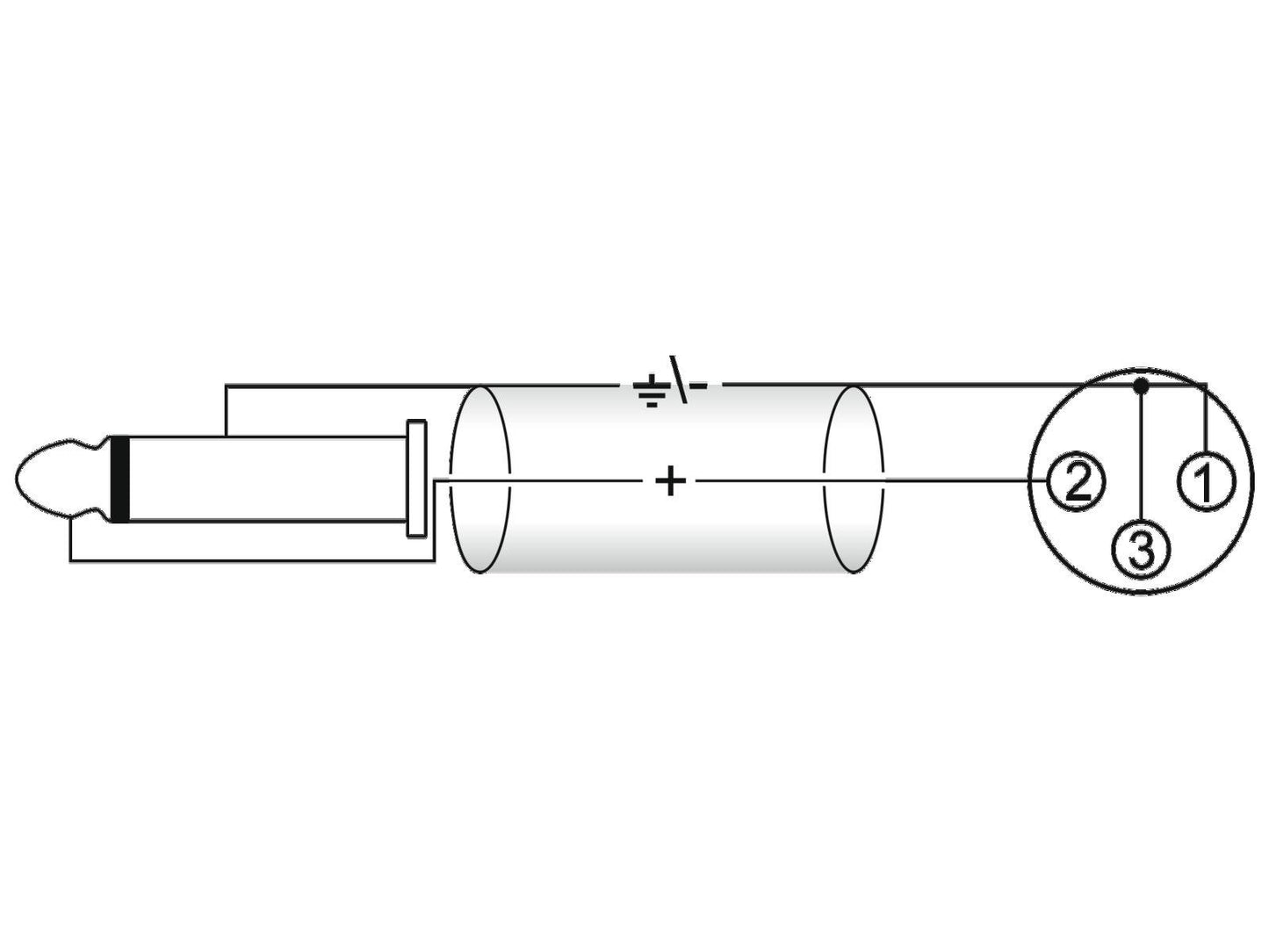 OMNITRONIC Adapterkabel XLR(F)/Klinke mono 09m sw