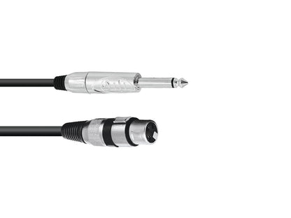 OMNITRONIC Adapterkabel XLR(F)/Klinke mono 2m sw