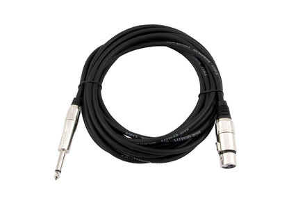 OMNITRONIC Adapterkabel XLR(F)/Klinke mono 2m sw