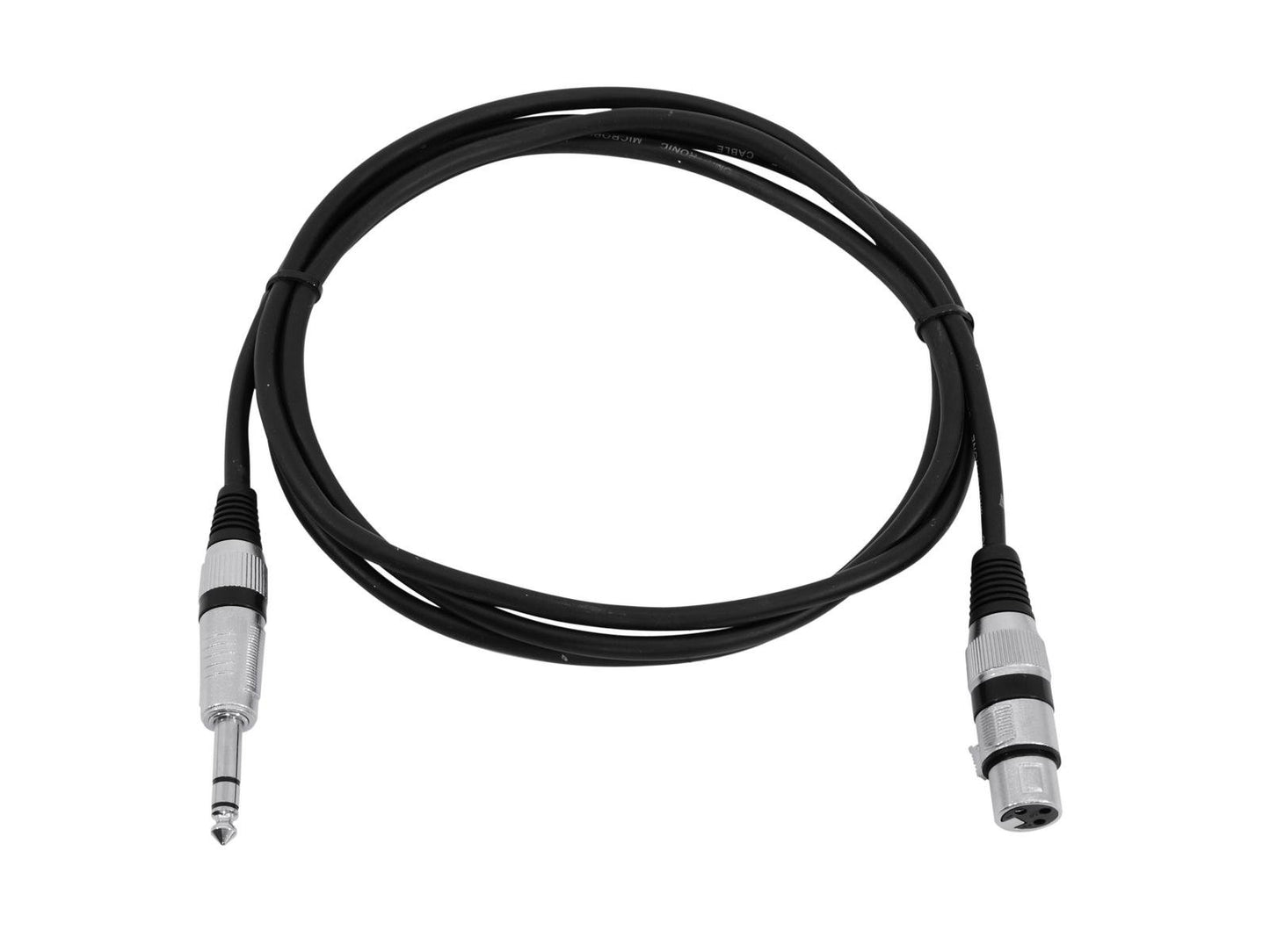 OMNITRONIC Adapterkabel XLR(F)/Klinke stereo 2m sw