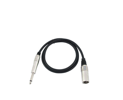 OMNITRONIC Adapterkabel XLR(M)/Klinke mono 09m sw