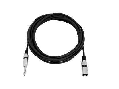 OMNITRONIC Adapterkabel XLR(M)/Klinke mono 5m sw