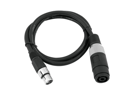 OMNITRONIC Adapterkabel Speaker(F)/XLR(F) 1m sw