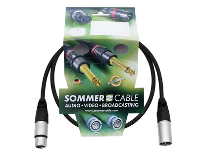 SOMMER CABLE XLR Kabel 3pol 05m sw Neutrik