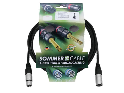 SOMMER CABLE XLR Kabel 3pol 3m sw Neutrik