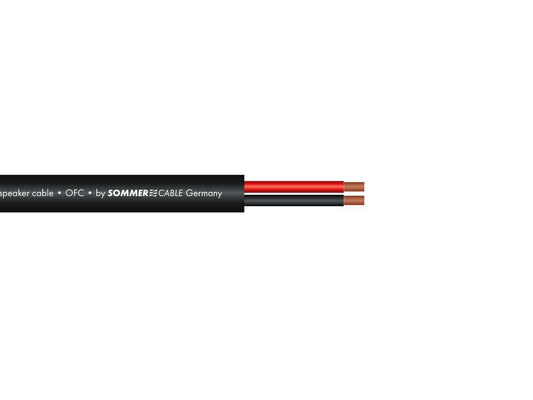 SOMMER CABLE Lautsprecherkabel 2x25 100m sw FRNC