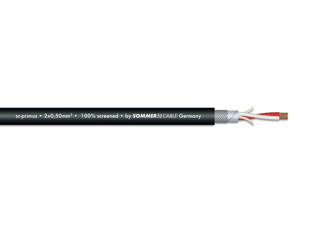 SOMMER CABLE Mikrofonkabel 2x050 100m sw SC-Primus FRNC