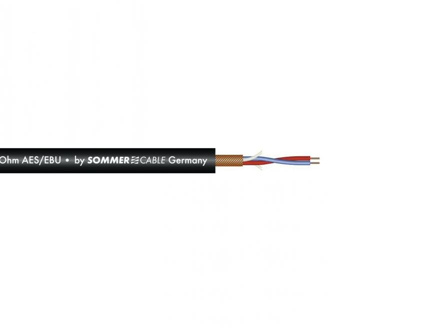 SOMMER CABLE Mikrofonkabel AES/EBU 2x014 100m sw SC-Micro-Stage