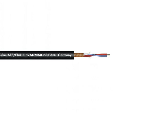 SOMMER CABLE Mikrofonkabel AES/EBU 2x014 100m sw SC-Micro-Stage