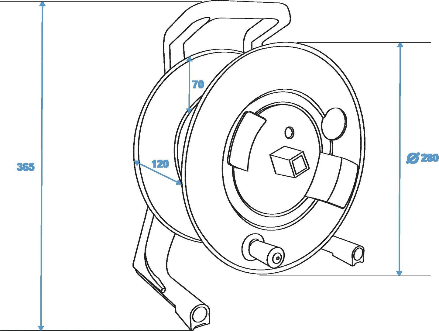 SCHILL Kabeltrommel IT266.RM A=280/C=11