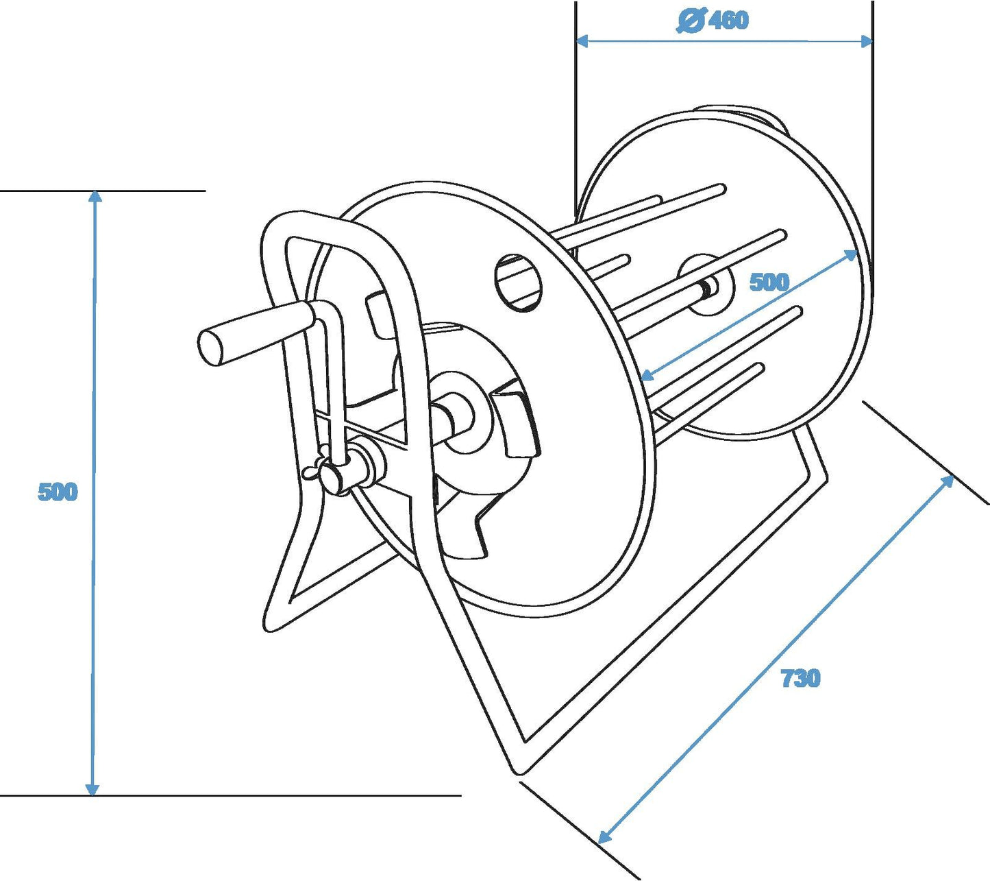 SCHILL Kabeltrommel SK4602.RM A=460/C=500