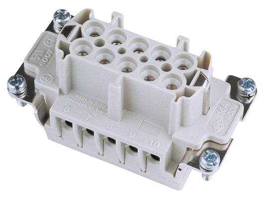 ILME Steckdoseneinsatz 10-pol 16ASchraubklemm