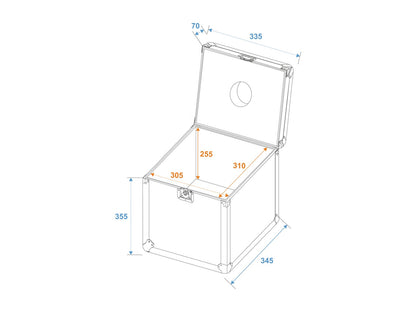 ROADINGER Flightcase Spiegelkugel 30cm