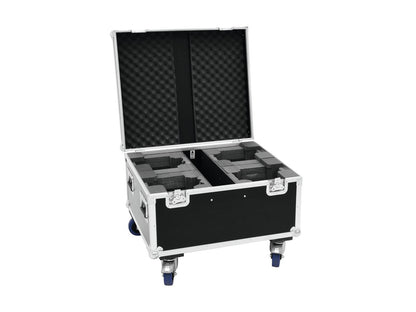 ROADINGER Flightcase 4x LED TMH-X1 Moving-Head Beam mit Rollen