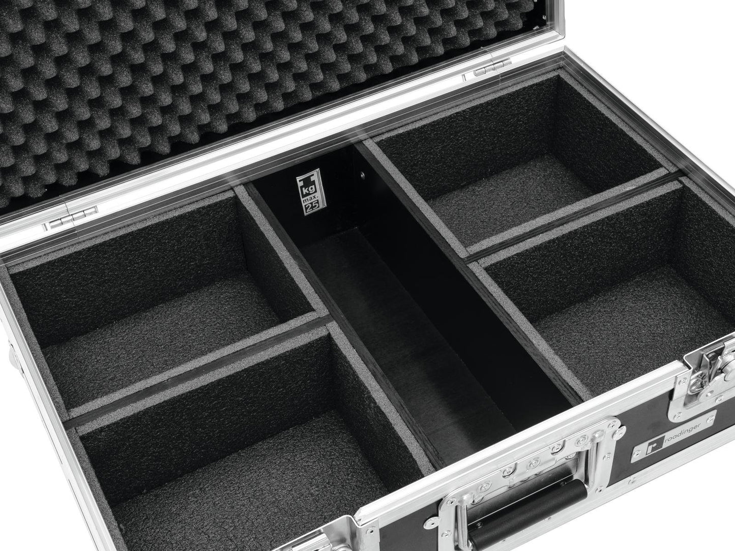 ROADINGER Flightcase 4x LED IP PAR 3x12W HCL