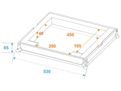 ROADINGER Flightcase DMX Move Bigfoot